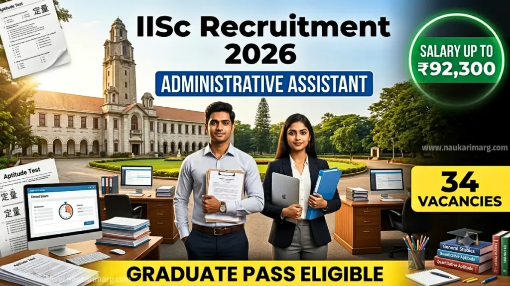 IISc Administrative Assistant Recruitment 2026