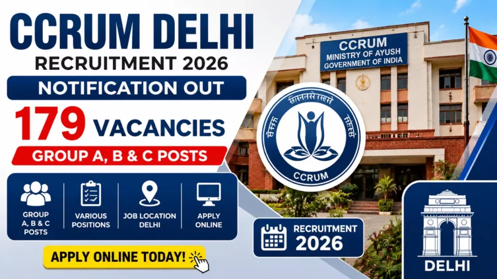 CCRUM Delhi Recruitment 2026