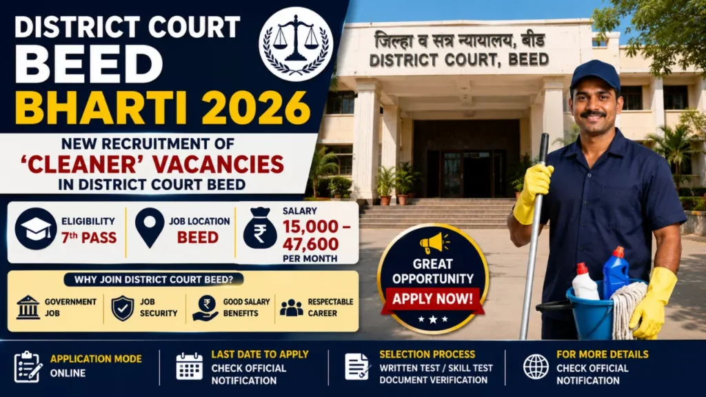 District Court Beed Bharti 2026