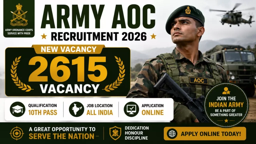 Army AOC Recruitment 2026