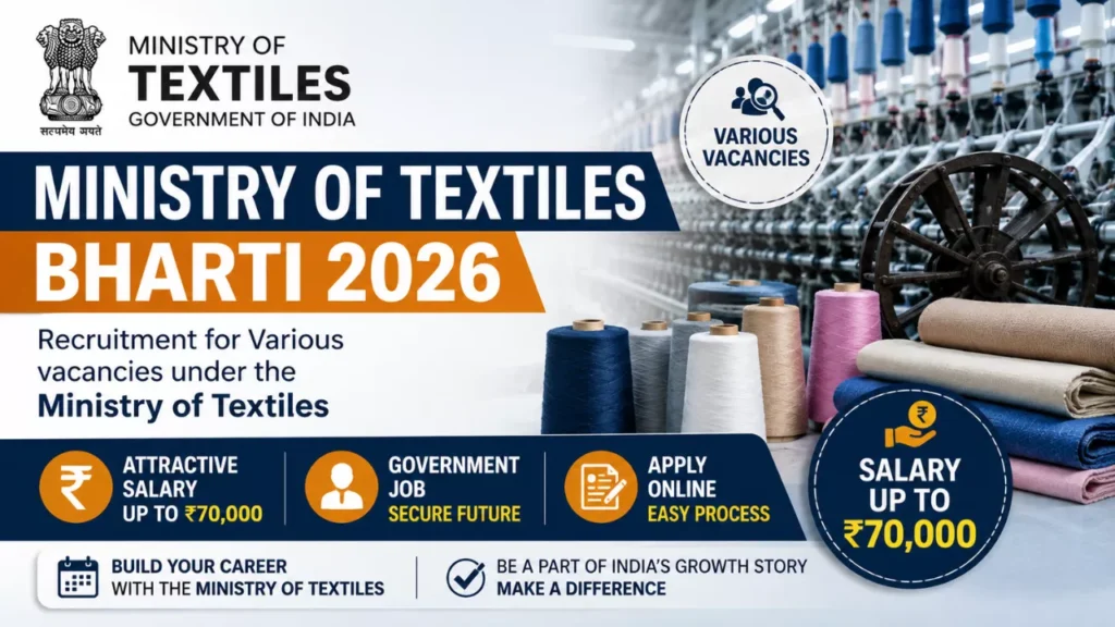 Ministry of Textiles Bharti 2026