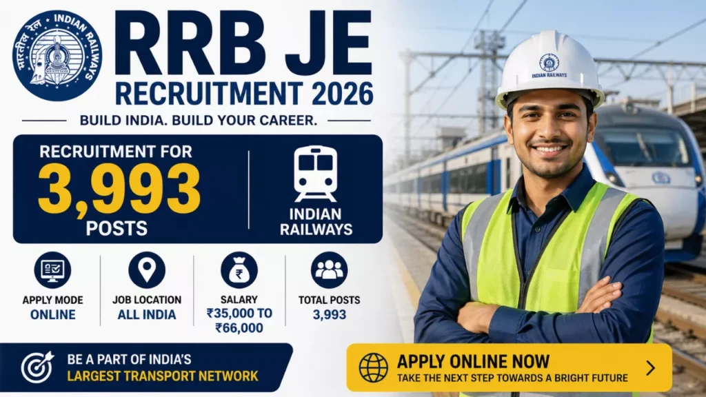 RRB JE Recruitment 2026