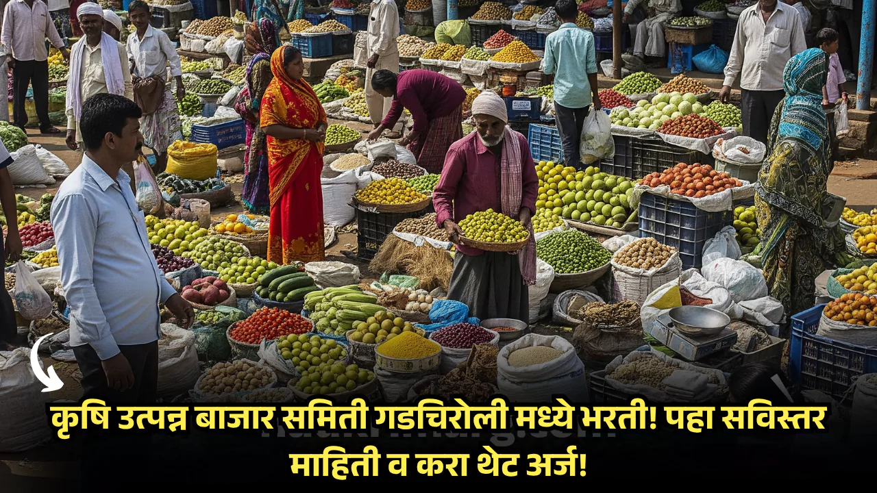 Krushi Utpanna Bazar Samiti Gadchiroli Bharti 2025