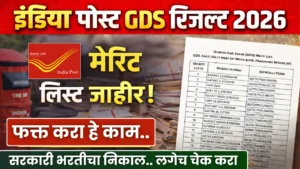 India Post GDS Result 2026 Date