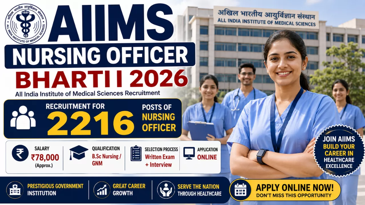 AIIMS Nursing Officer Bharti 2026