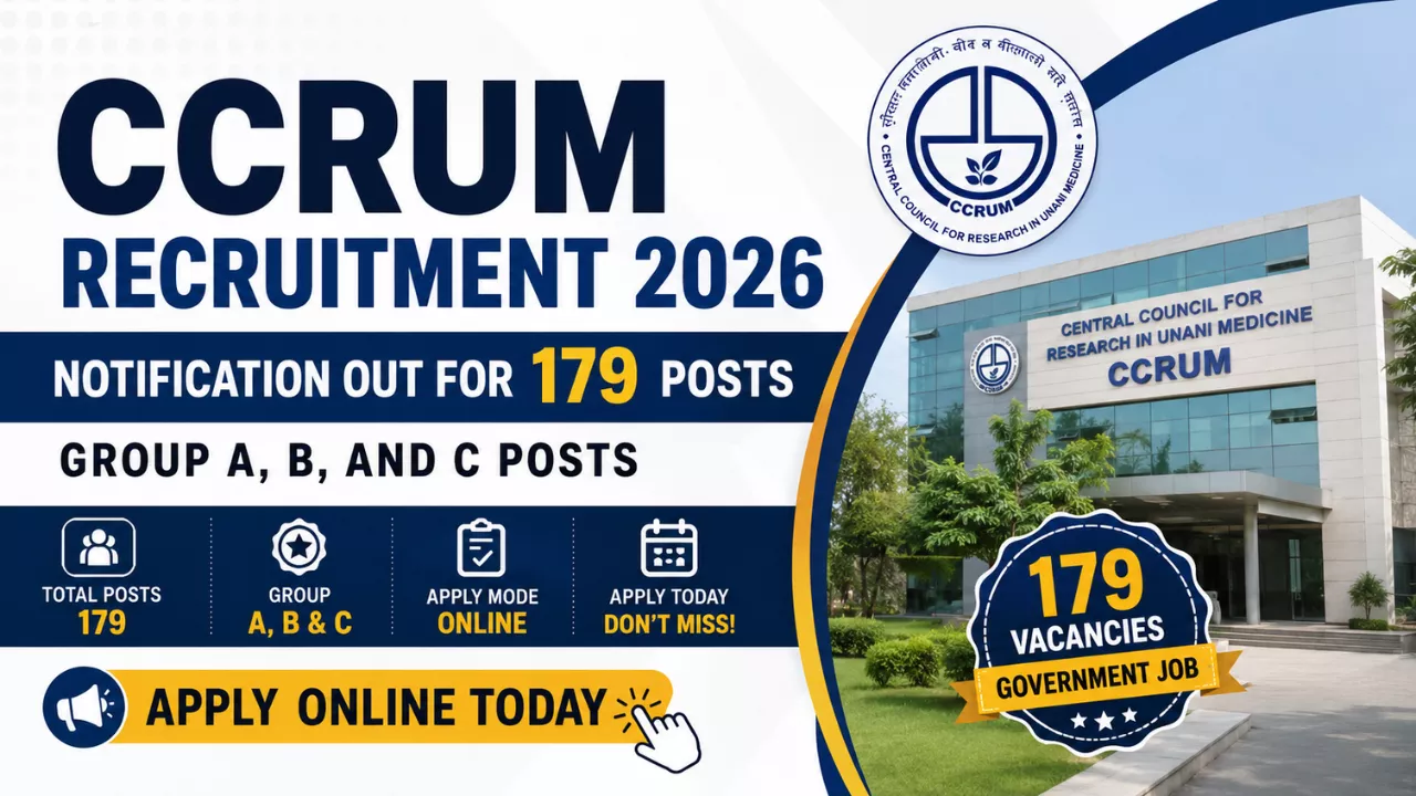 CCRUM Recruitment 2026