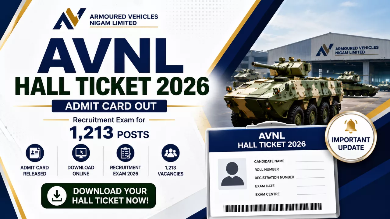 AVNL Hall Ticket 2026