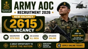 Army AOC Recruitment 2026
