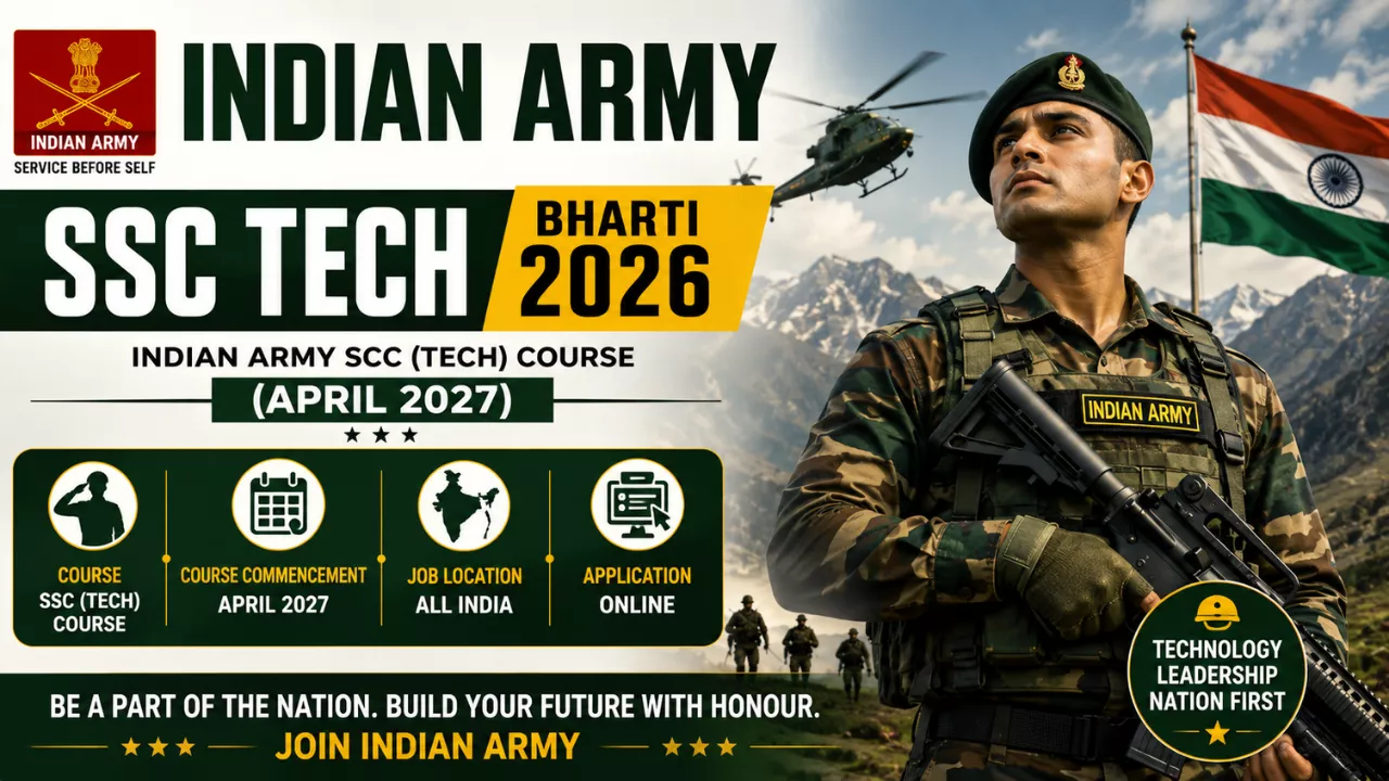 Indian Army SSC Tech Bharti 2026