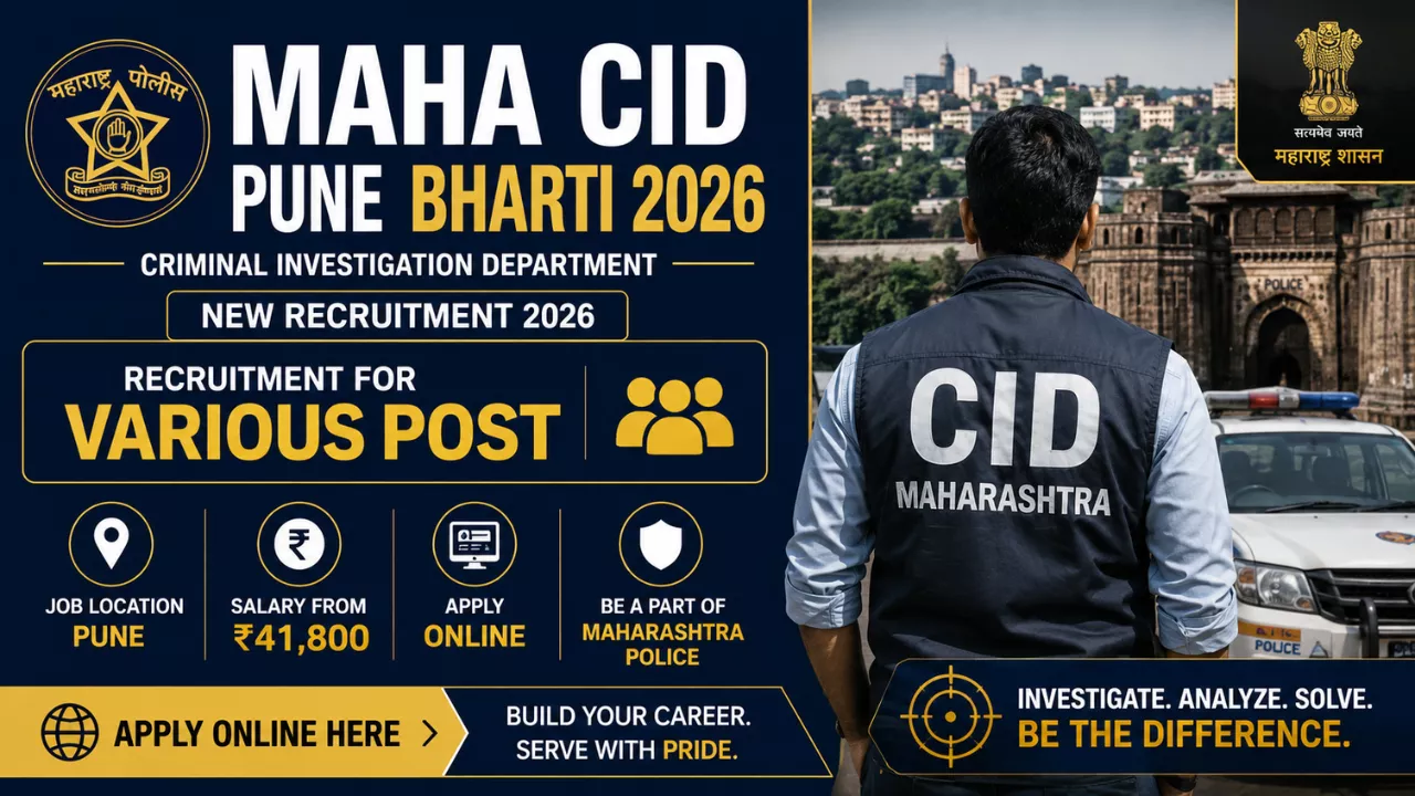 MAHA CID Pune Bharti 2026