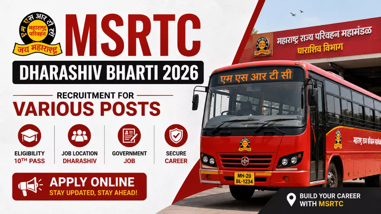 MSRTC Dharashiv Bharti 2026