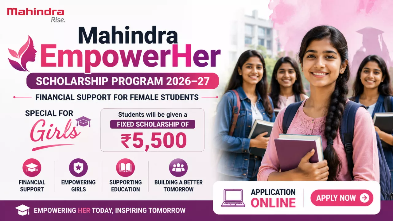 Mahindra EmpowerHer Scholarship Program 2026