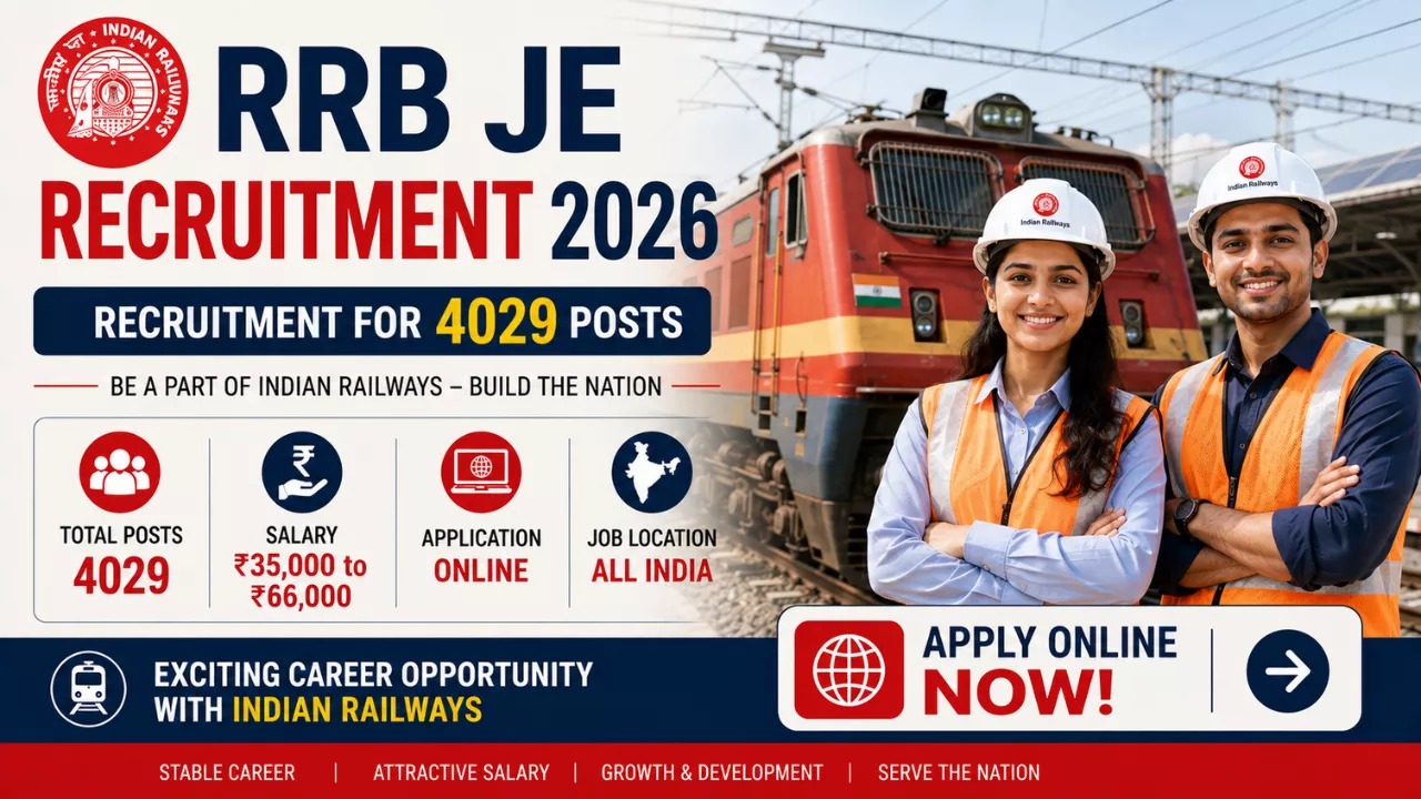 RRB JE Recruitment 2026