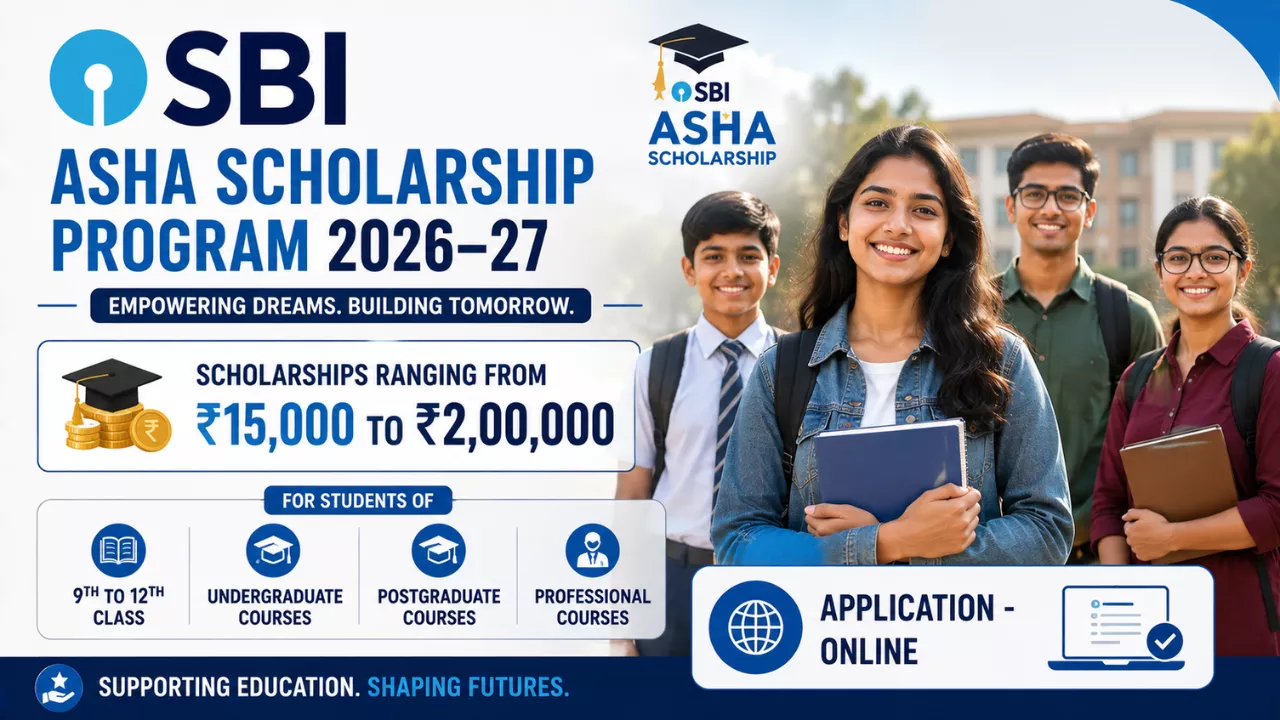 SBI Asha Scholarship Program 2026-27