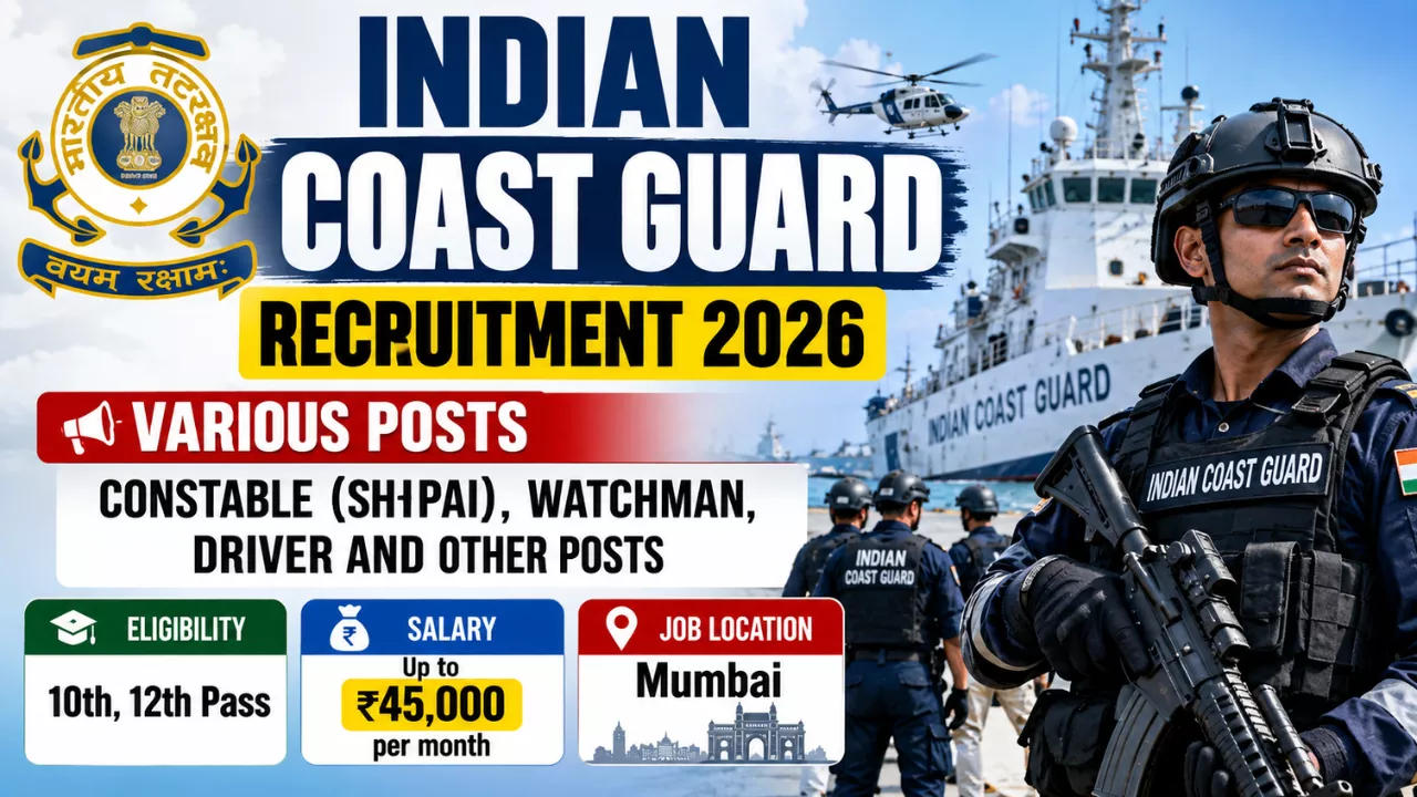 Indian Coast Guard Bharti 2026
