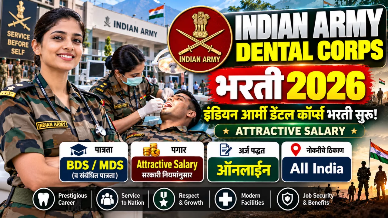 Indian Army Dental Corps Bharti 2026