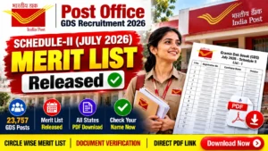 Post GDS 1st Merit List 2026