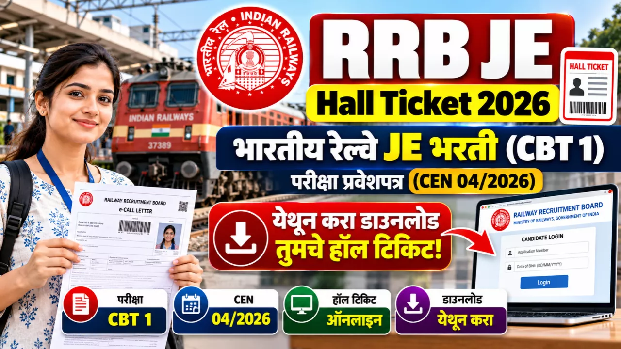 RRB JE Hall Ticket 2026